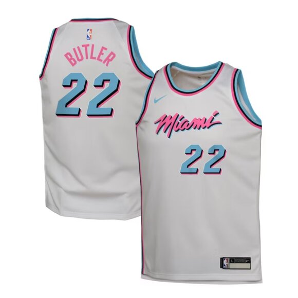 Jimmy Butler Miami Heat Nike Youth 2024/25 Swingman Player Jersey - City Edition - Picture 1 of 3